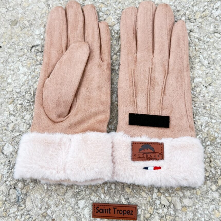 Gants beige femme – Image 2