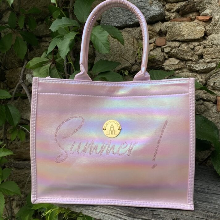 #333009 Petit Sac Caba rose pailleté « St-Tropez »