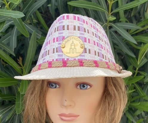 Chapeau Fedora Tressé : Esprit Saint-Tropez