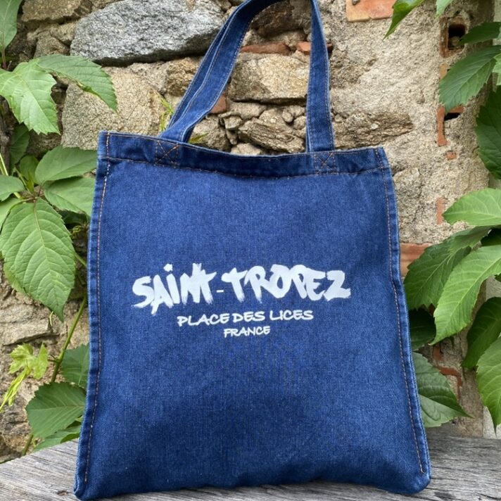 Tote bag Saint-Tropez place des lices France